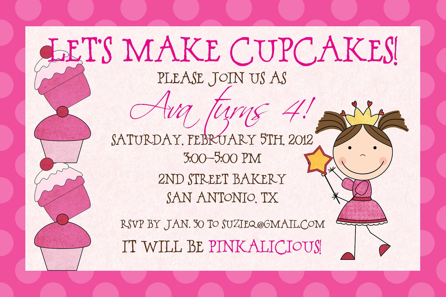 Pinkalicious Birthday Invitations 10