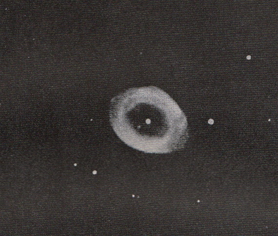 1900 Antique victorian ASTRONOMY print, nebulas, galaxy, stars ...