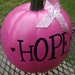 PINK HOPE Pumpkin Breast Cancer Awareness by pinksevendesigns