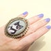 The Elegant Cat Antique Cameo Adjustable Ring