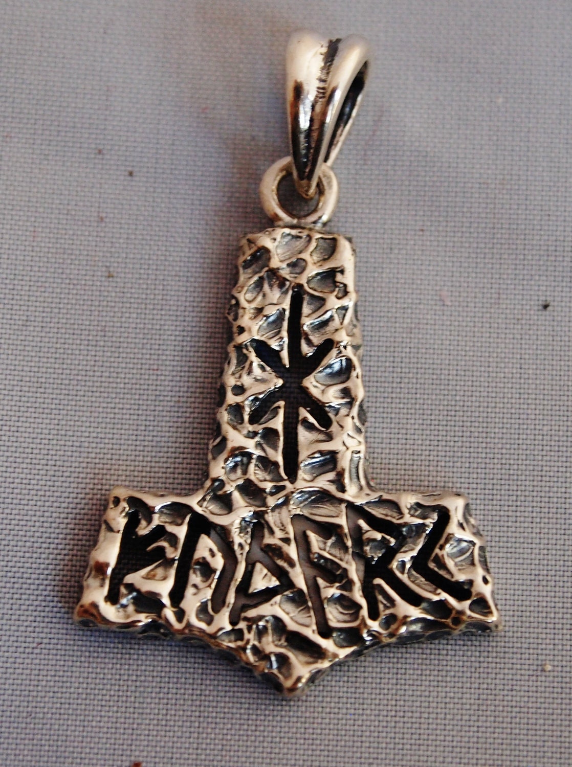 Sterling Silver Thor's Hammer Pendant
