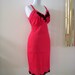 Early 60s Bombshell Cherry Red Full Slip by Kayser Vintage Nylon Pin Up Full Slip Size Medium 36