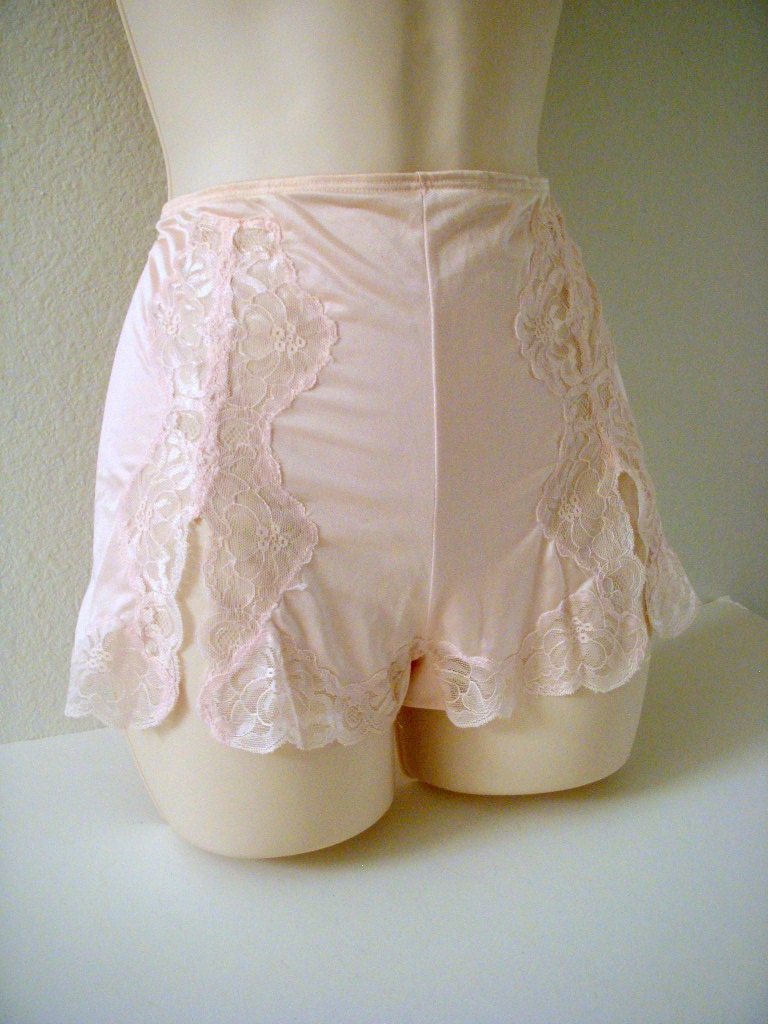 Vintage Pink Nylon Tap Panties by Kayser Nylon Gusset