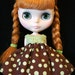 Blythe Rag Bag Designs Chocolate Chip Mint Dress