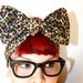 Vintage Inspired Head Scarf, Bow or Bandanna Style, Leopard print, Animal print, Rockabilly, Retro, Pin Up, 1950s