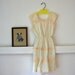 vintage girls BUTTER CREAM lace boho sundress 5T