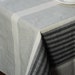 Black and white striped tablecloth linen and cotton organic table cloth