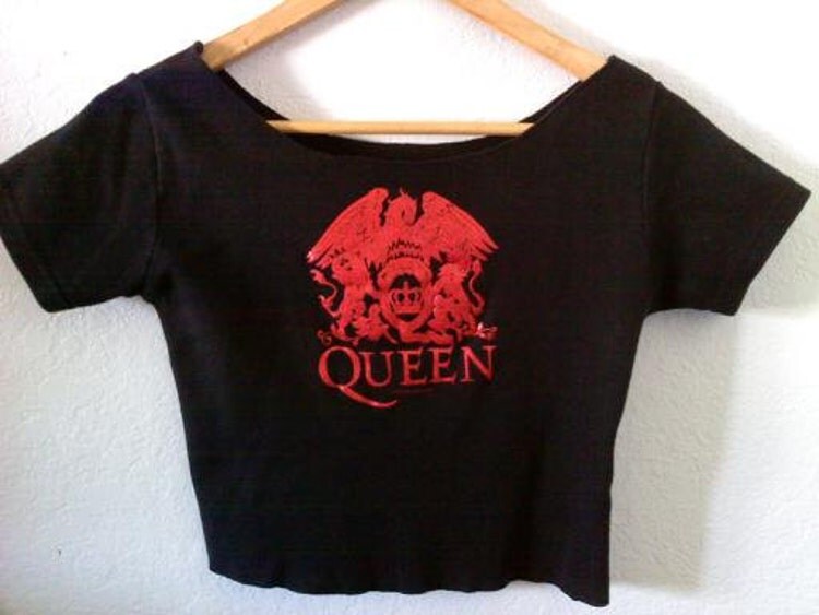 Band Crop Top / Crop Tee / Cropped Half Shirt / by CrashNRise