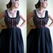 Sale Frieda Kahlo Dirndl Dress with Floral Bodice XL Clearance Oktoberfest