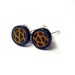 Leopard Stud Earrings Gold and Black Polymer Clay Sculpted Art
