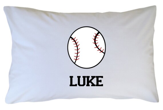 Custom Baseball Pillow Cases (2-Pack) - Personalized With Any Name & Number, 18x18 Inch Team Colors Gift For Fans