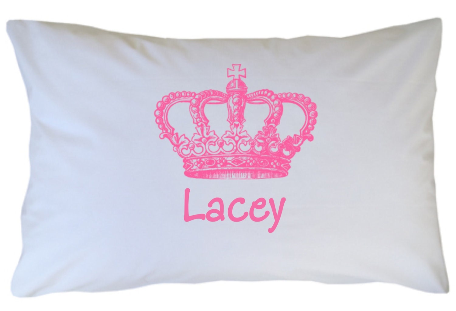 Princess Crown Pillow Case Personalized Princess Crown