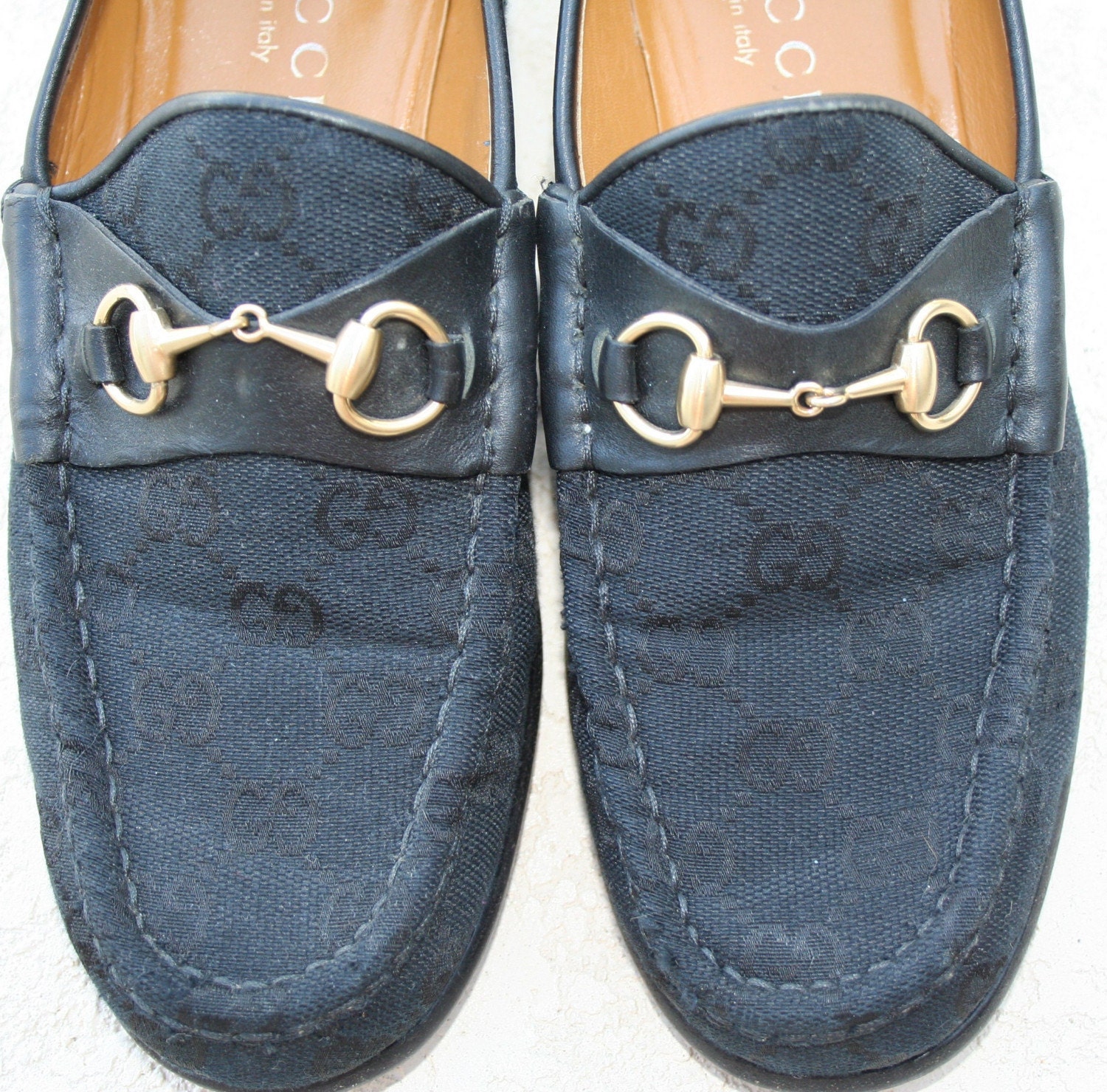 Vintage Women's Gucci Shoes Black Loafers by MyFrenchApartment