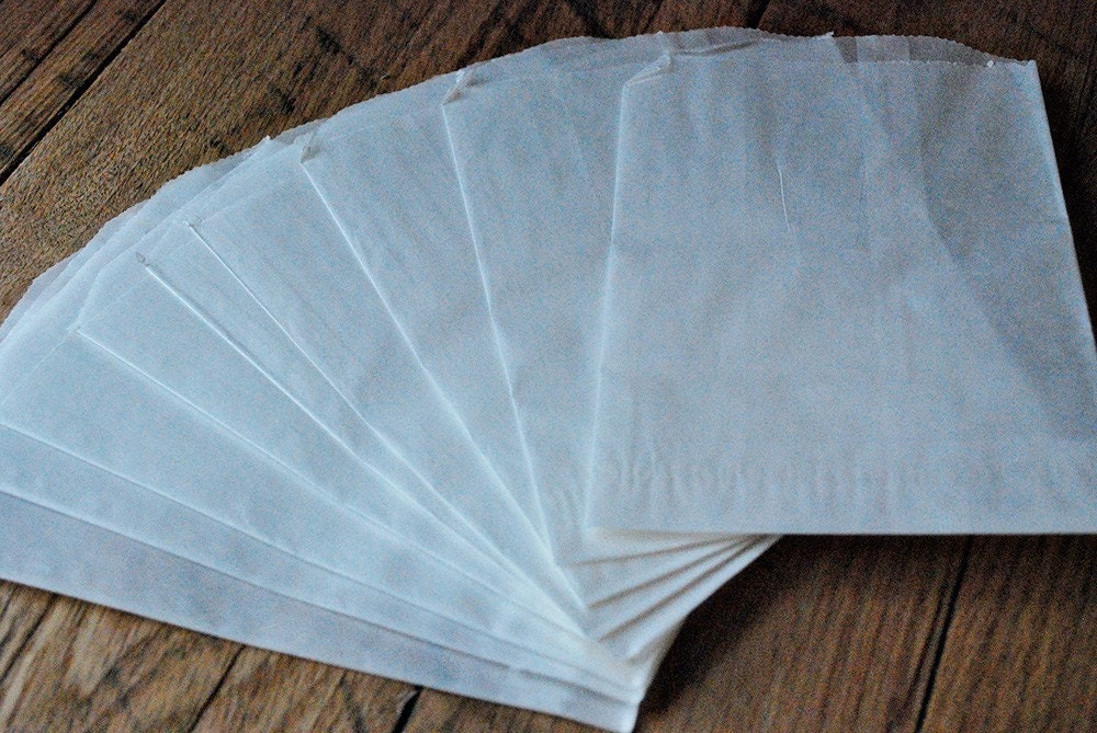 Glassine bags Set of ten flat glassine bags by oscarandollie