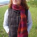 Crochet Striped Scarf Handmade in Ireland