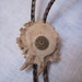 Elk horn with .22 caliber bullet bolo tie