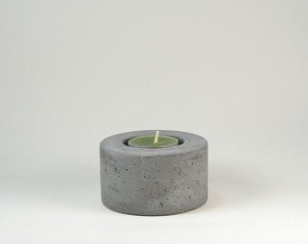 No.2 Round Concrete Tea Light Candle Holder