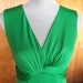 70's Miss Elliette--Emerald Goddess--Green Maxi Dress--Slinky Jersey