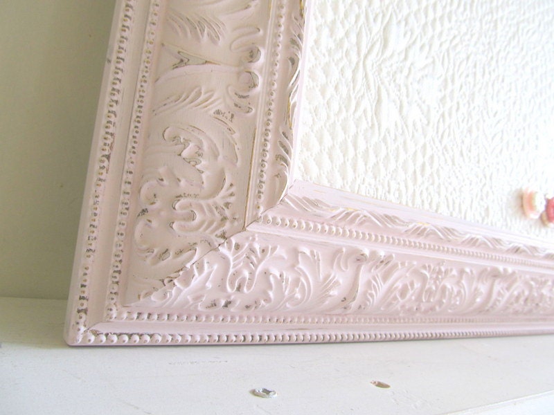 BOARD Memory Board Shabby Chic Nursery Pink