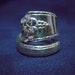 Silver Spoon Ring - Bordeaux