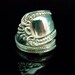 Sterling Silver Spoon Ring - Antique Silverware Jewelry