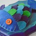 CUSTOM ORDER: Mounted Fish - Blue, Purple & Green