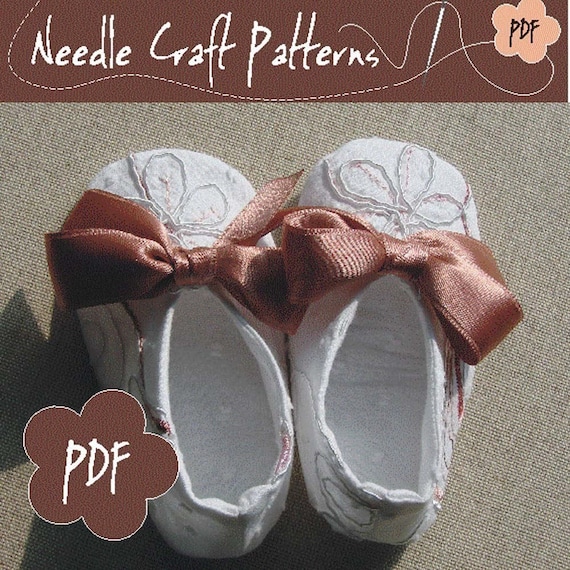 Bow Baby Ballerina Shoes DIY Pattern PDF