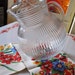 Vintage 1950s ribbed Pitcher- Mint condition-Retro Serving