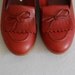1970s Bass oxblood red tassel flats 7.5