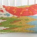 Decorative pillow cover - lumbar pillow - 12x18 - multi color - red - turquoise - green - gold - ikat - medallion