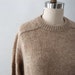 Vintage 1970s Sweater / Women's Crew Neck Pullover / Woolen Oatmeal Heather