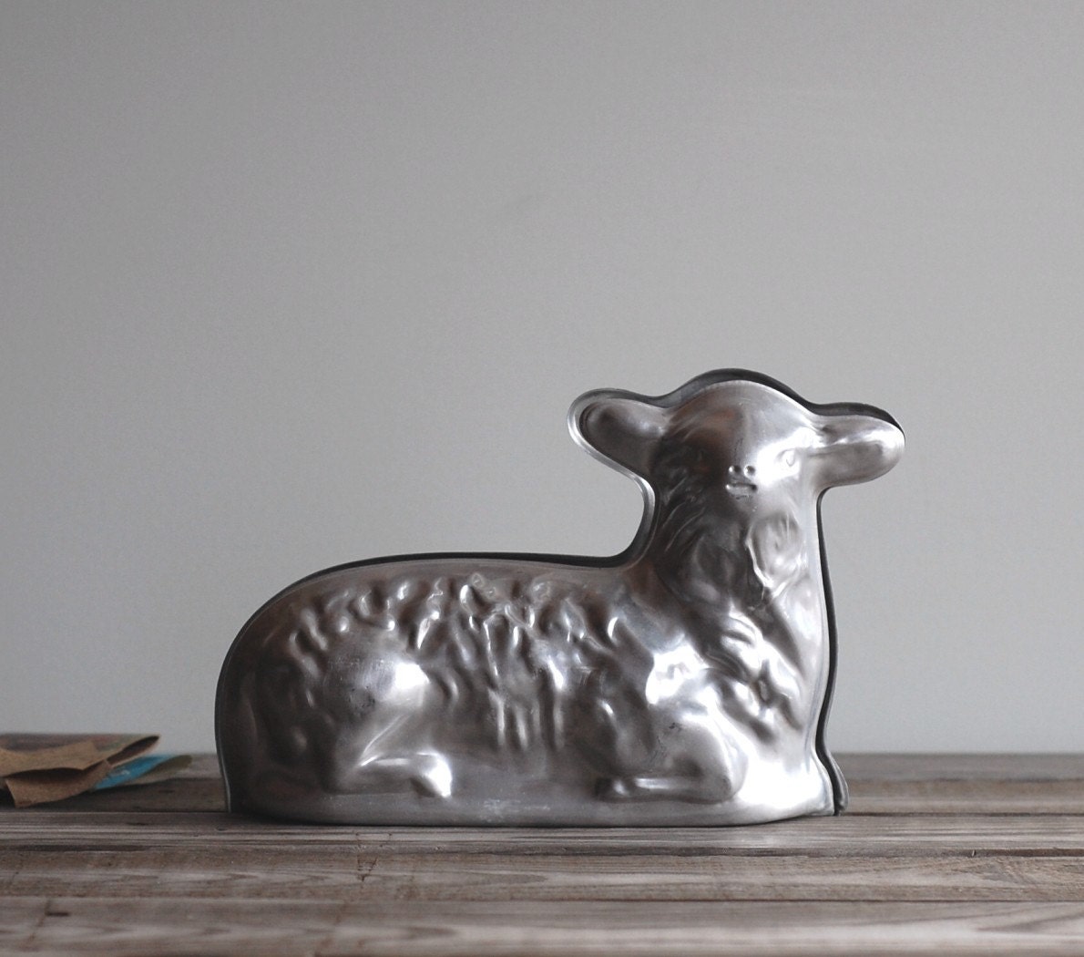 Vintage Lamb Cake Mold / 1960s Nordic Ware Aluminum Baking Pan