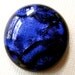 Fused Dichroic Glass Cabochon 25 mm Purple Ripples
