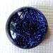 Dichroic Glass Cabochon 15 mm Dark Blue Sparklers