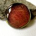 Dichroic Glass Cabochon 17 mm Golden Beauty