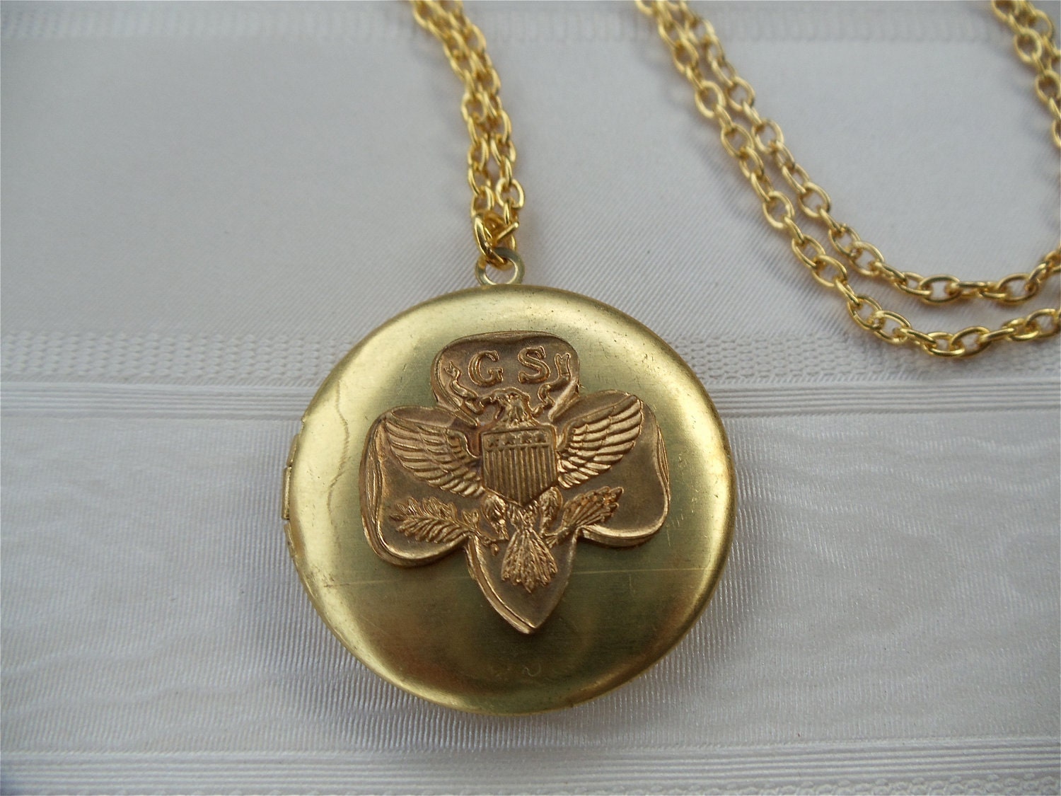 Girl Scout Locket Girl Scout Jewelry Locket by TangoMouseandMe