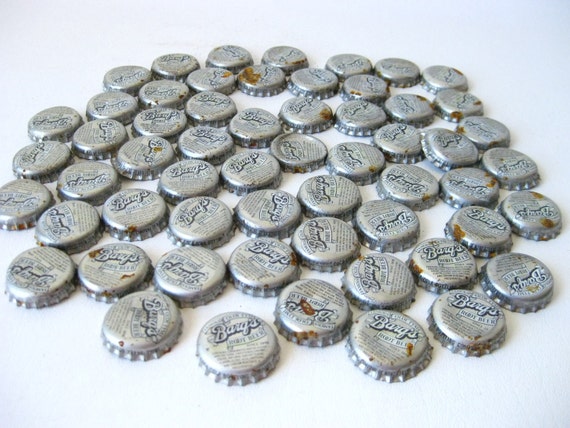 Items similar to 58 Vintage Barq's Root Beer Bottle Caps on Etsy