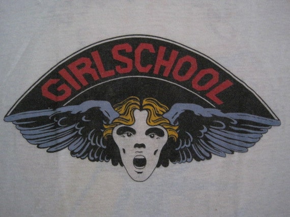 girlschool band t shirt