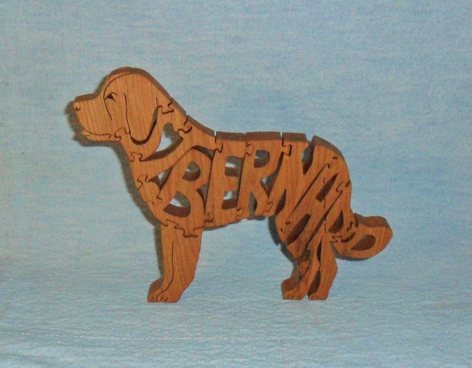 Saint Bernard Dog Breed Scroll Saw Wooden Puzzle