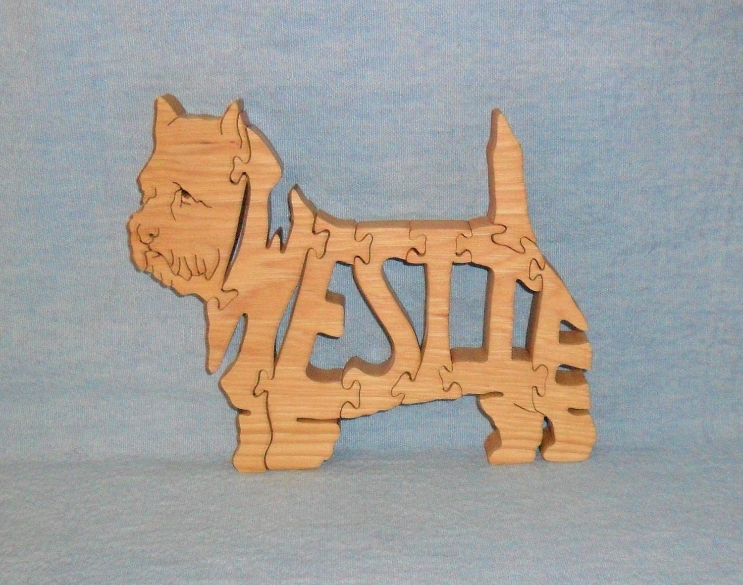 Westie Dog Wooden Scroll Saw Puzzle
