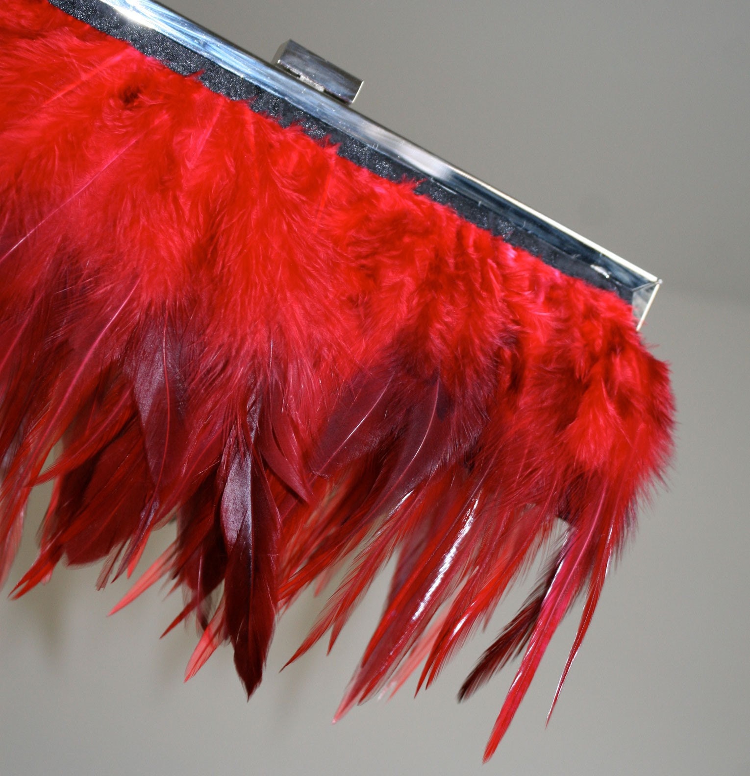 red feather bag