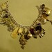 Sterling Silver Charm Bracelet Made With Vintage Sterling Filigree Ethnic Earrings 639