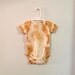 Baby Onesie - Natural Tie Dye Organic Cotton