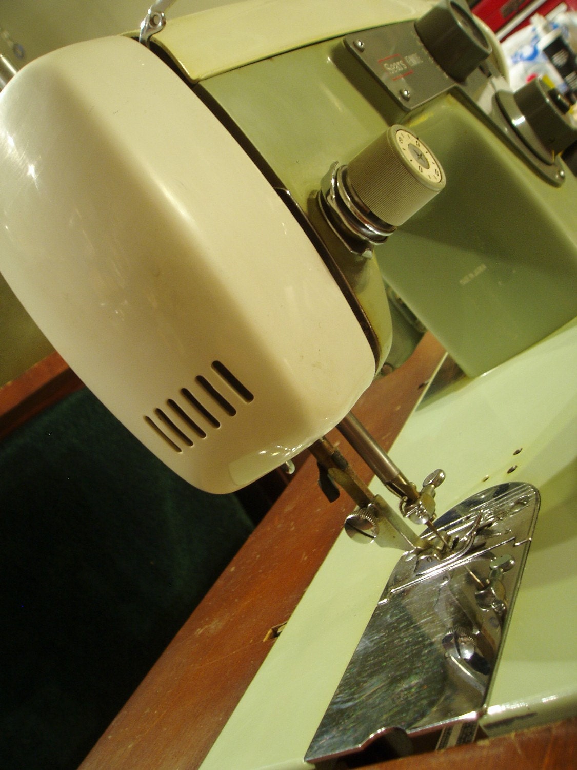Vintage Sears Kenmore Sewing Machine and Desk 1960's