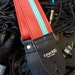 Red and Aqua Racer X Guitar Strap - Limited Edition - Vegan