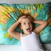 WORLD MAP CUSHION, map floor cushion, world map cushion, pillow, giant cushion, bean bag cover,
