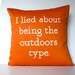 Orange cushion cover decorative pillow orange cover pillow eco friendly organic cotton cushion cover, pillow, 16x16 pillow