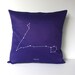 PISCES zodiac cushion, astrology decorative pillow eco friendly organic cotton cushion cover, pillow, 16", 41cms
