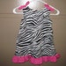 BLOW OUT - Size 5 Pink Zebra Jumper Dress