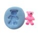 Teddy bear flexible mold mould for miniature dessert cake ice cream decoration jewerly pendant (polyer paper resin clay wax Fimo)